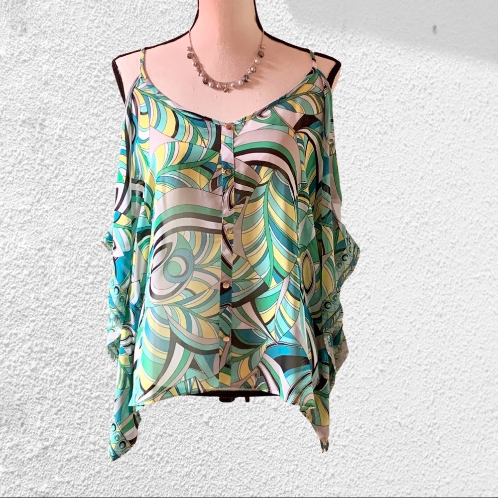 Strappy Cold Shoulder Top